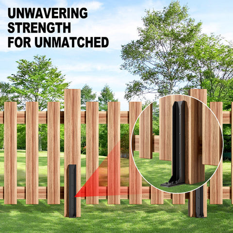 HuaSheWJ no-hole bolt system simplifies installation on wooden fence posts