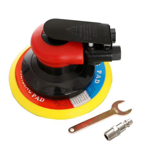 HUAXIU ergonomic grip 6-inch sander illustrating comfortable control during long sessions.