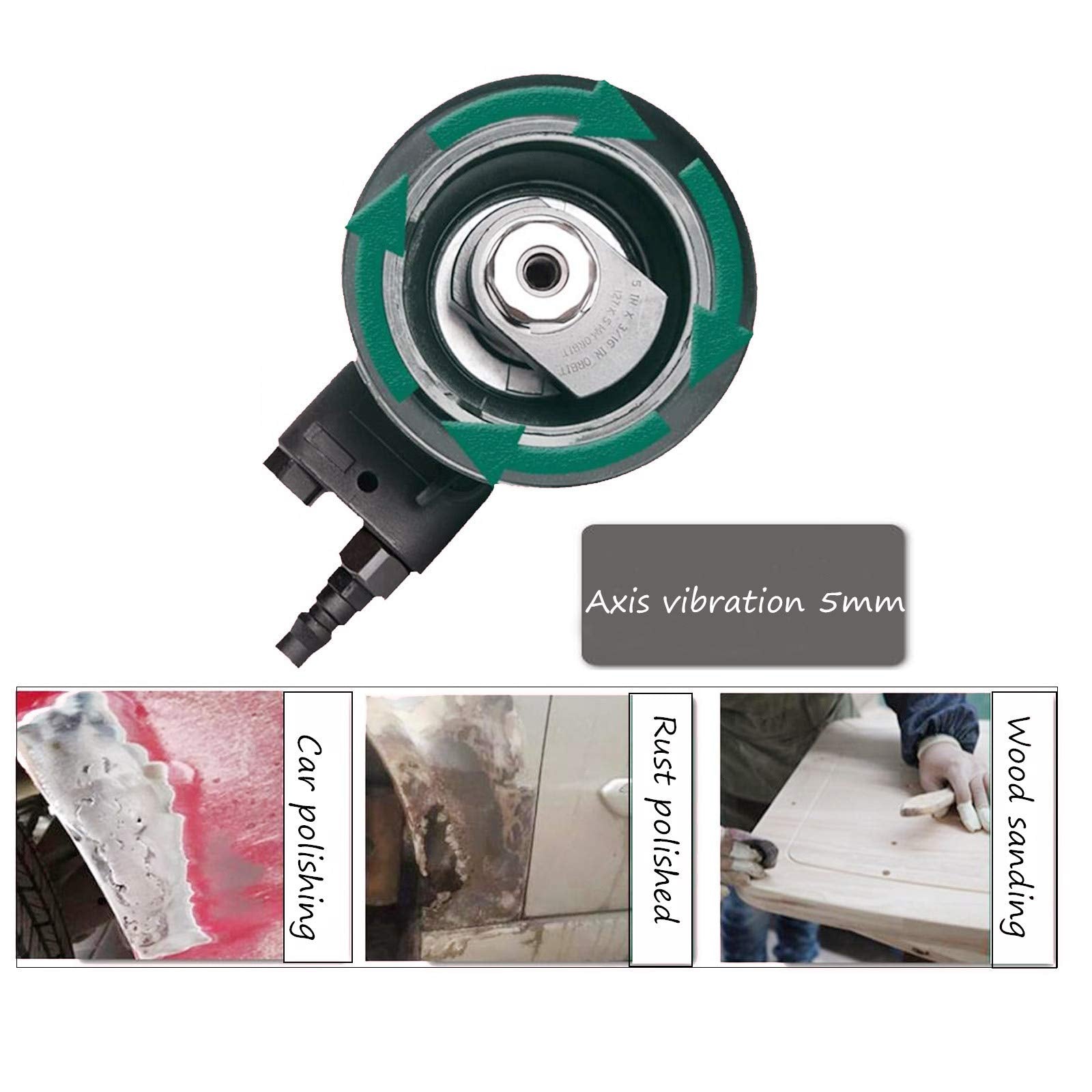 HUAXIU professional auto body and woodworking finishing tool in red.
