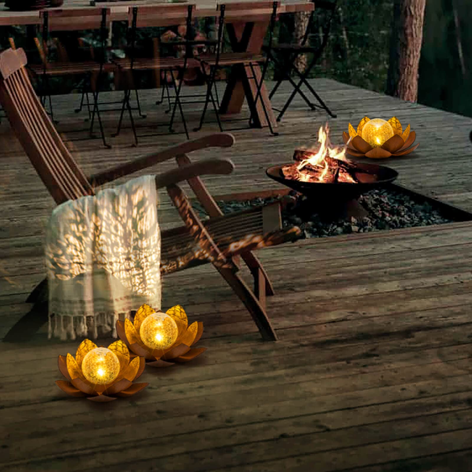 Huaxu garden decor glass enhances yard ambiance and durability.