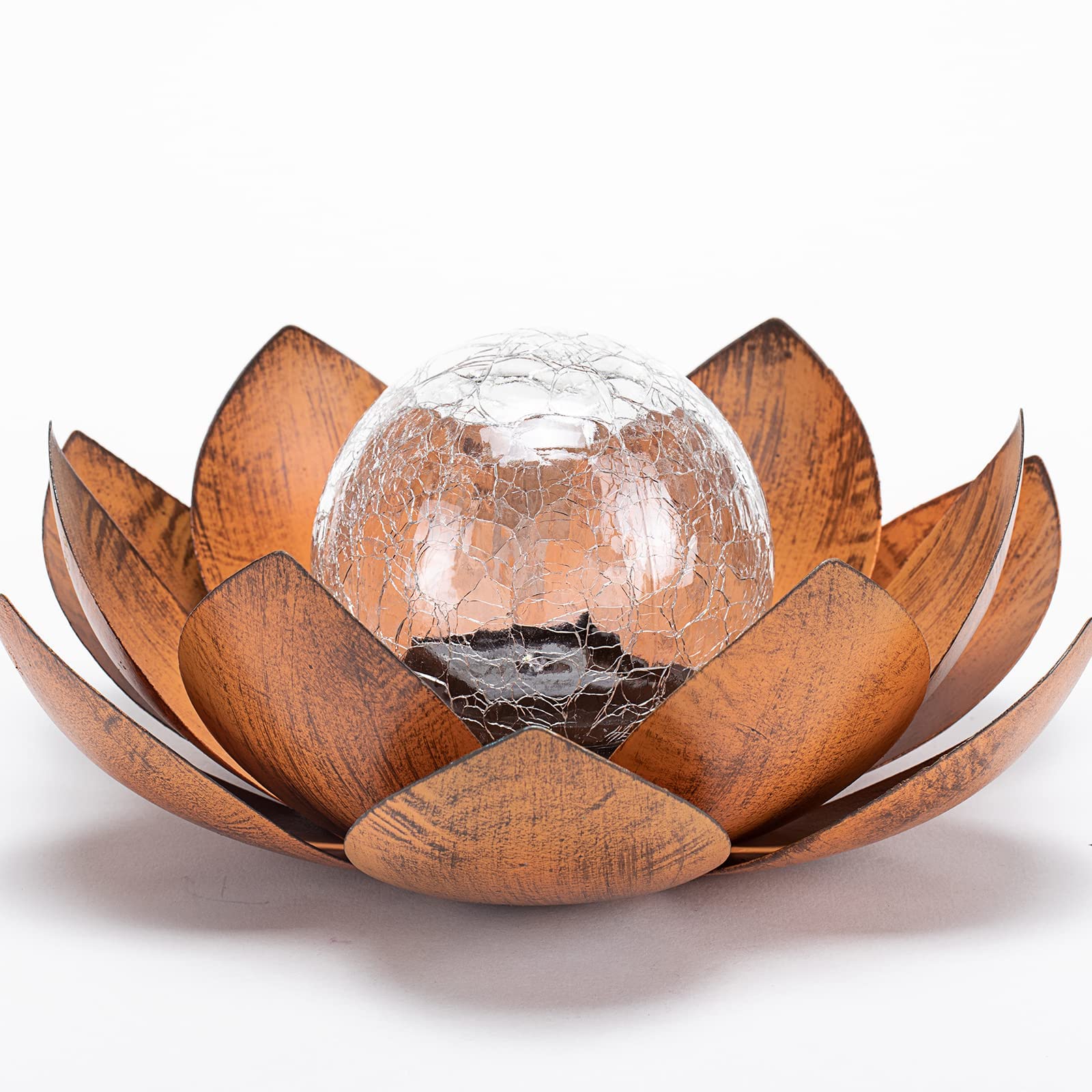 Huaxu lotus outdoor light creates warm dusk ambiance on balconies.