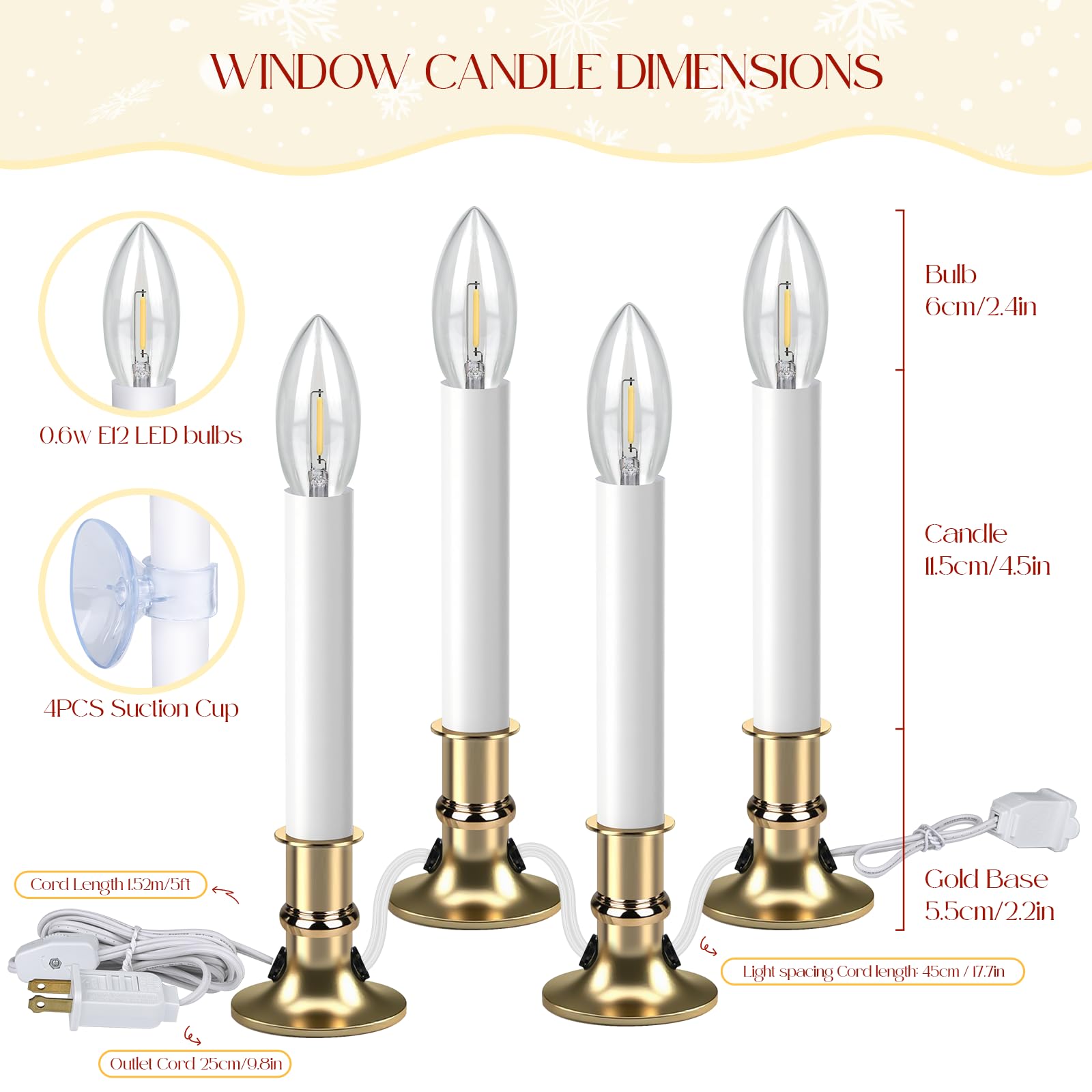 HUAZHQING reusable clear bulbs extend candle life and reduce waste.
