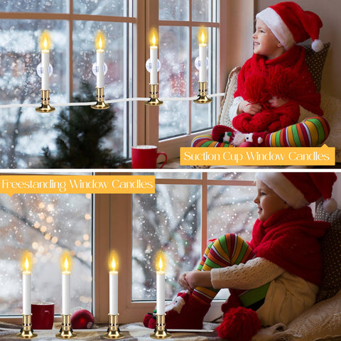 HUAZHQING universal E12 base allows easy placement on any window or shelf.