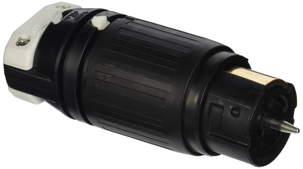 Hubbell CS8364C locking connector with 3P4W, 50A, 250V for secure industrial power connections
