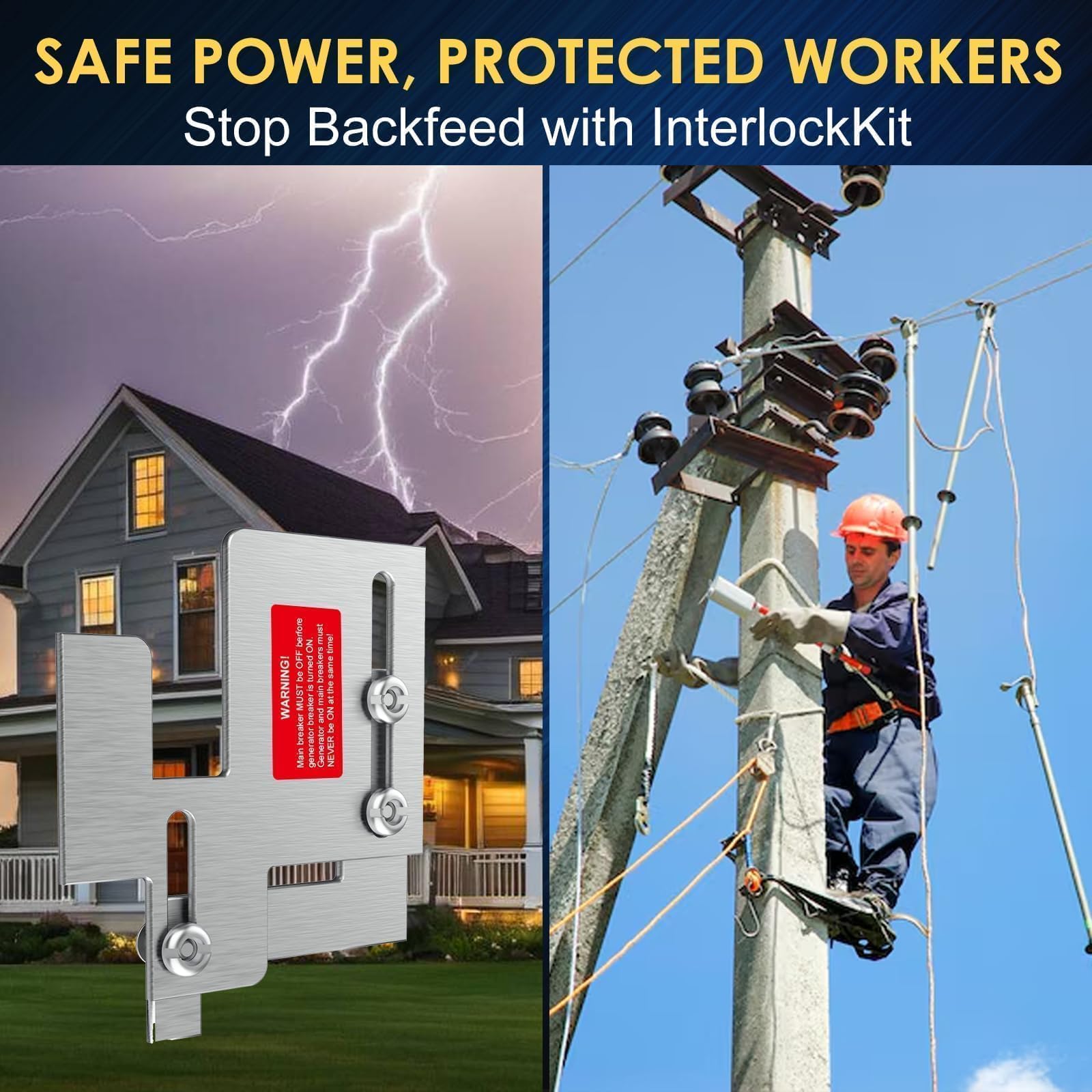 HUBRV generator interlock instruction guide offers clear setup steps.