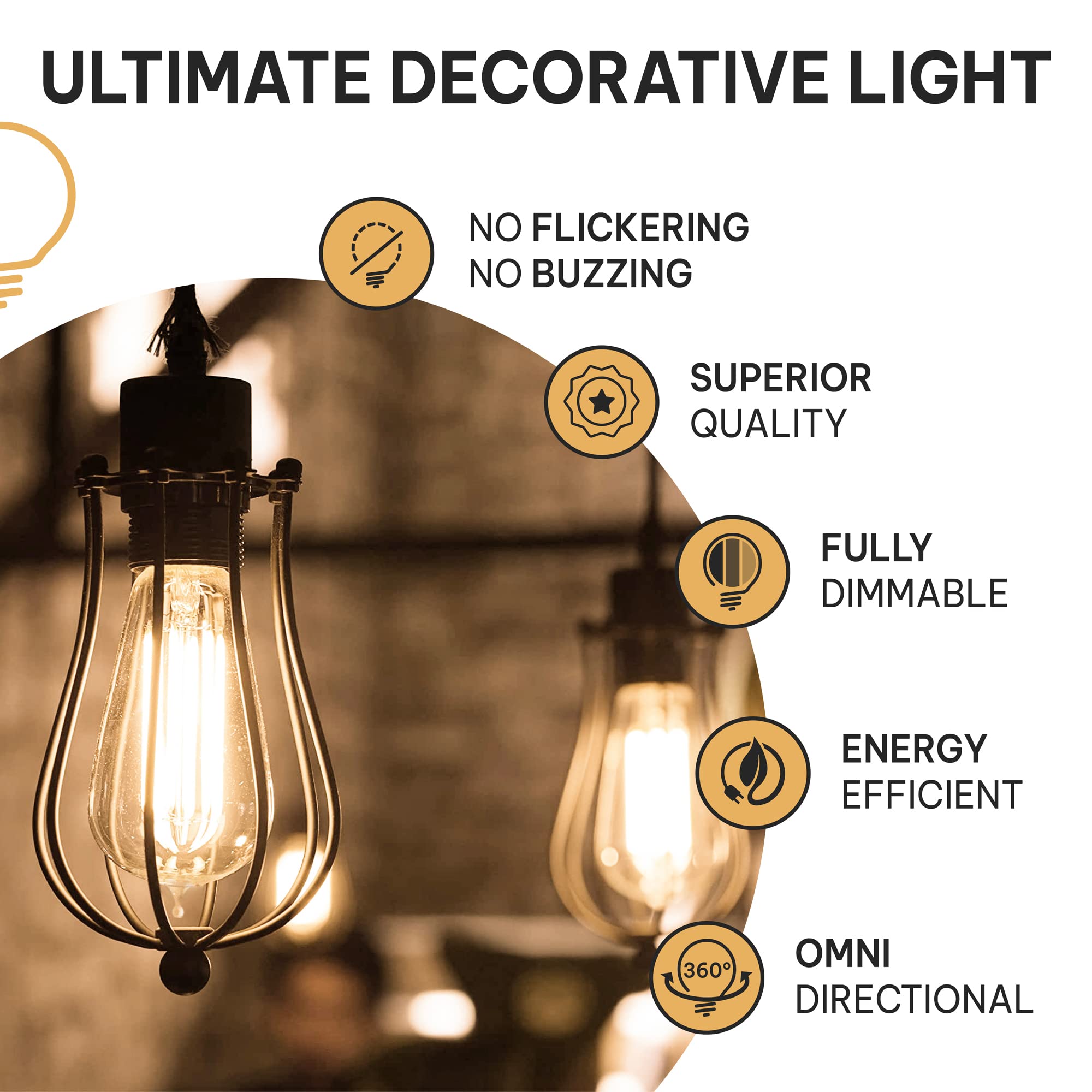 HUDSON BULB CO. warm white glow creates inviting ambiance in kitchens.