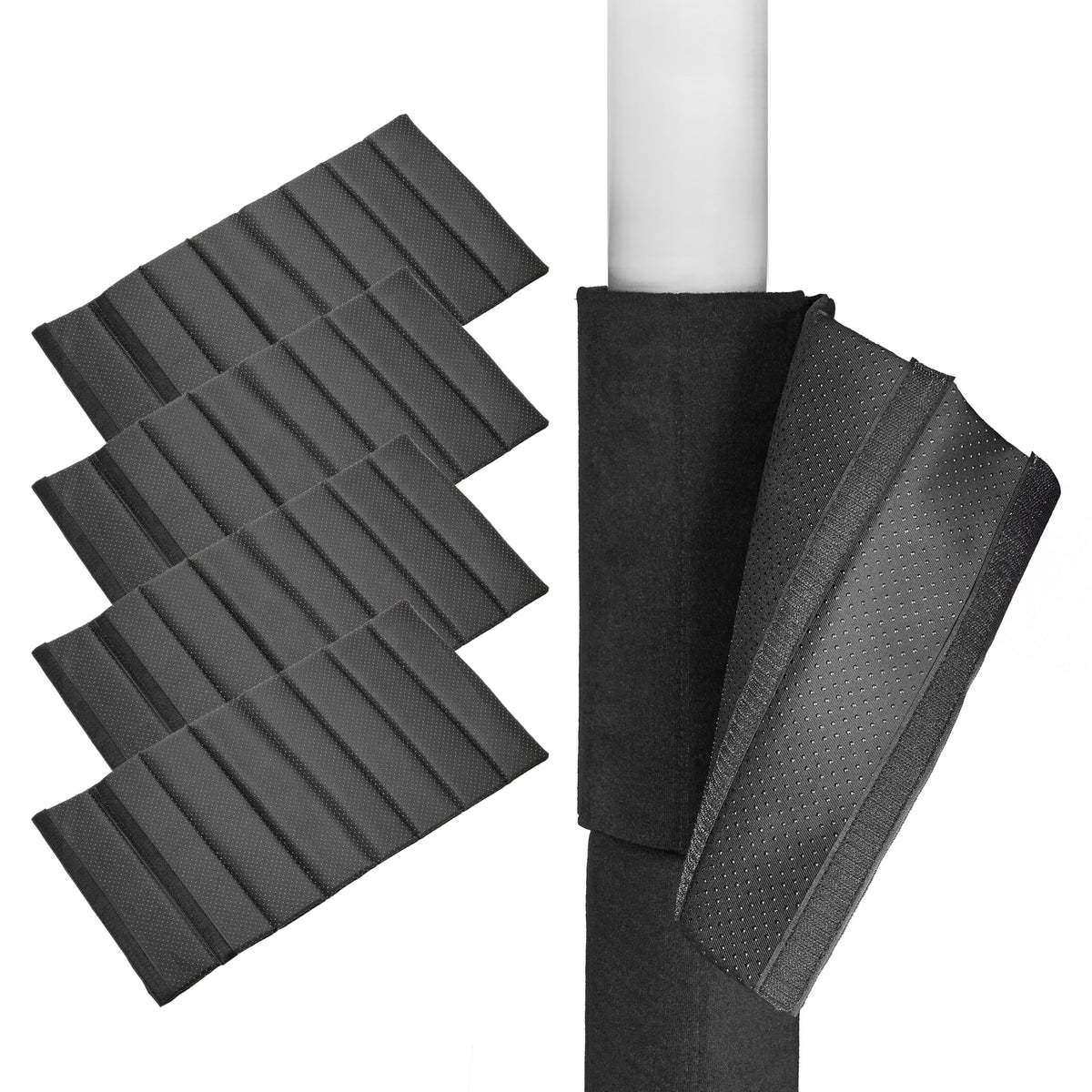 Hudson Comfort basement pole wrap with anti slip fabric for secure protection around a pillar