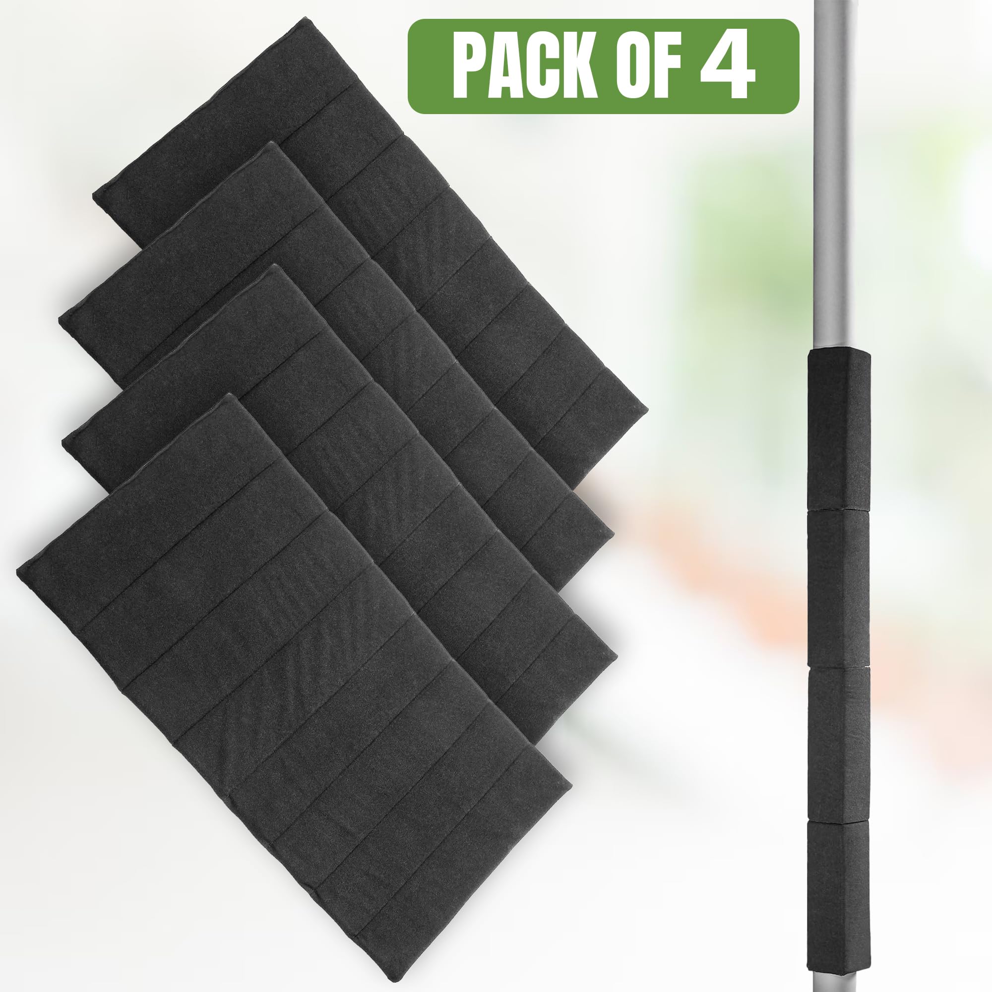 Coverage option showing four feet of Hudson Comfort pole wrap per pack