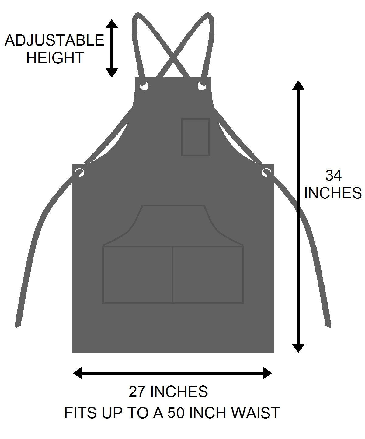 Hudson Durable Goods waxed canvas apron XXL fit supports long shifts.