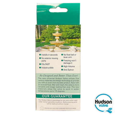Hudson Valve no lever arm design emphasizes maintenance-free operation.