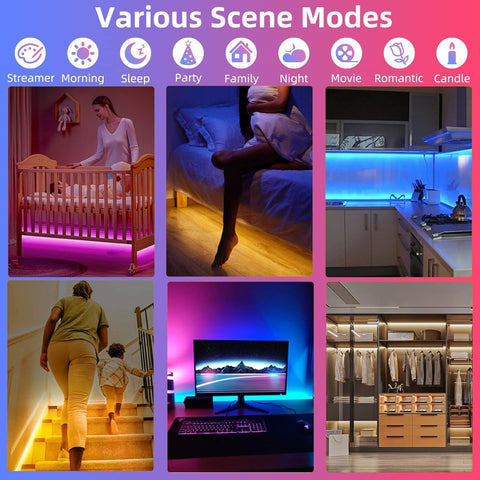 HUEMIHUI under bed light USB powered and portable for versatile placement