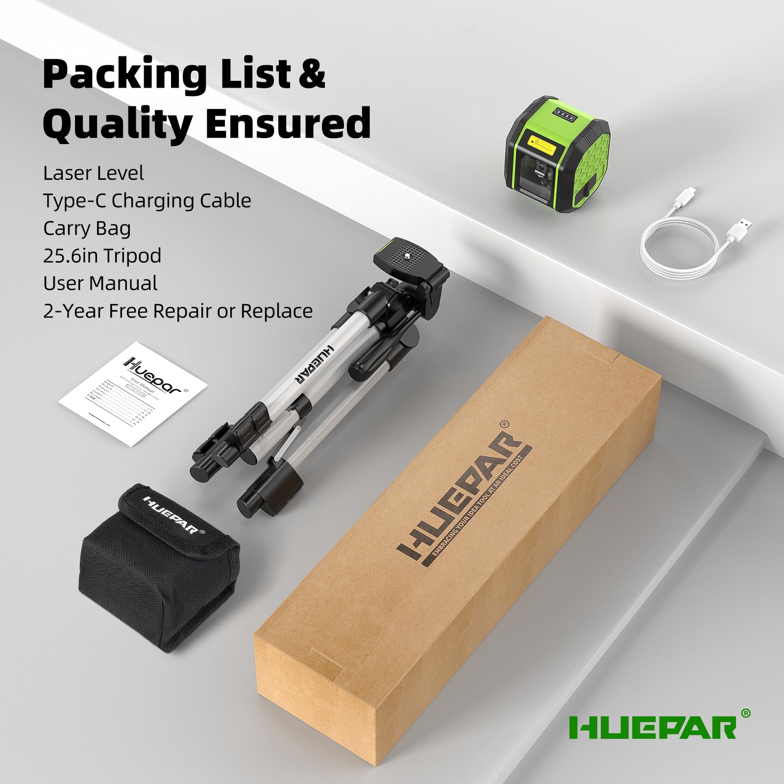 Huepar offers warranty support and reliable service for peace of mind.