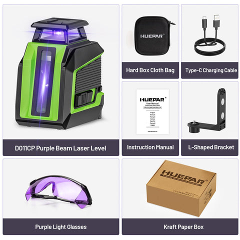Huepar 360 laser level ideal for indoor projects and renovations with pro accuracy