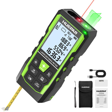 Huepar 3-in-1 measuring tool for fast layouts and renovations.