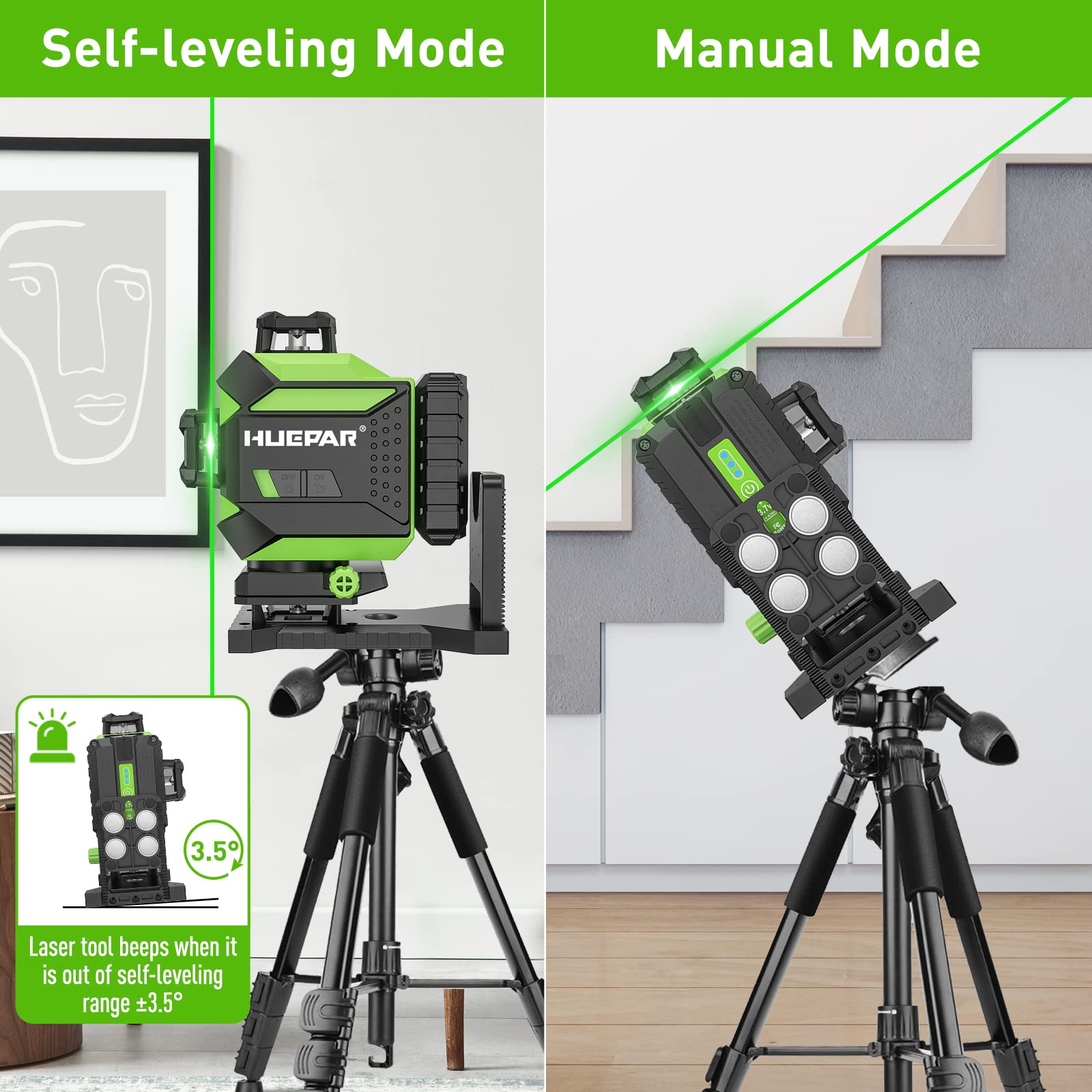 Huepar 704CG Type-C charging port for flexible recharging.