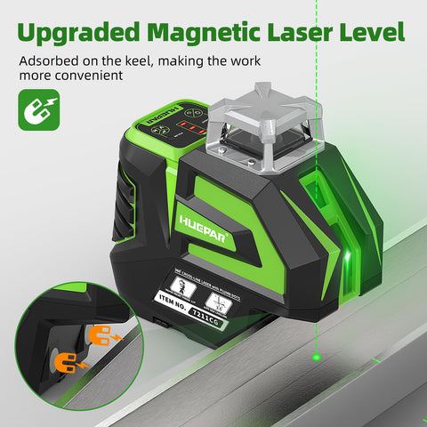 Huepar 7211CG adjustable brightness for varying lighting