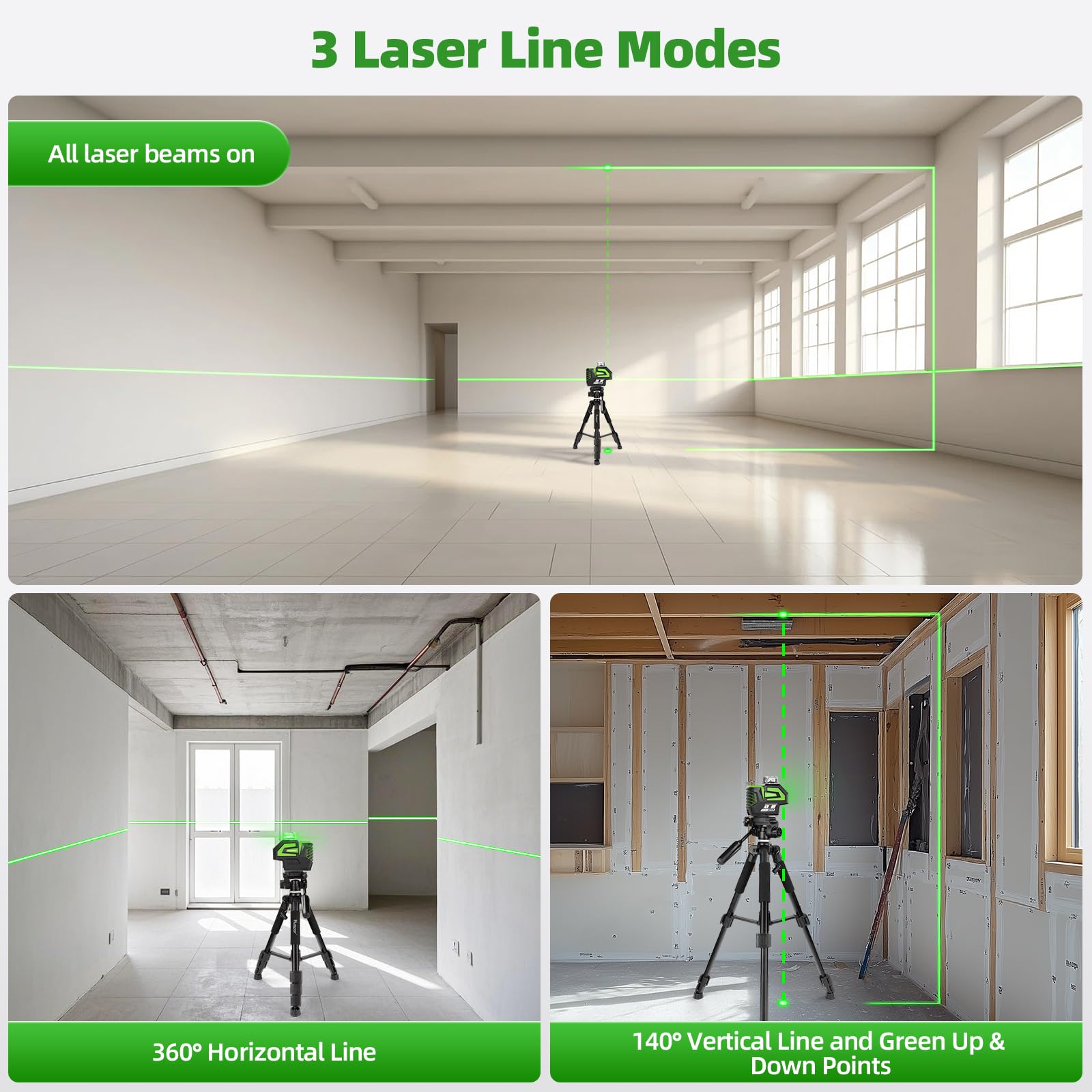 Huepar 7211CGA two plumb dots assist ceiling transfers