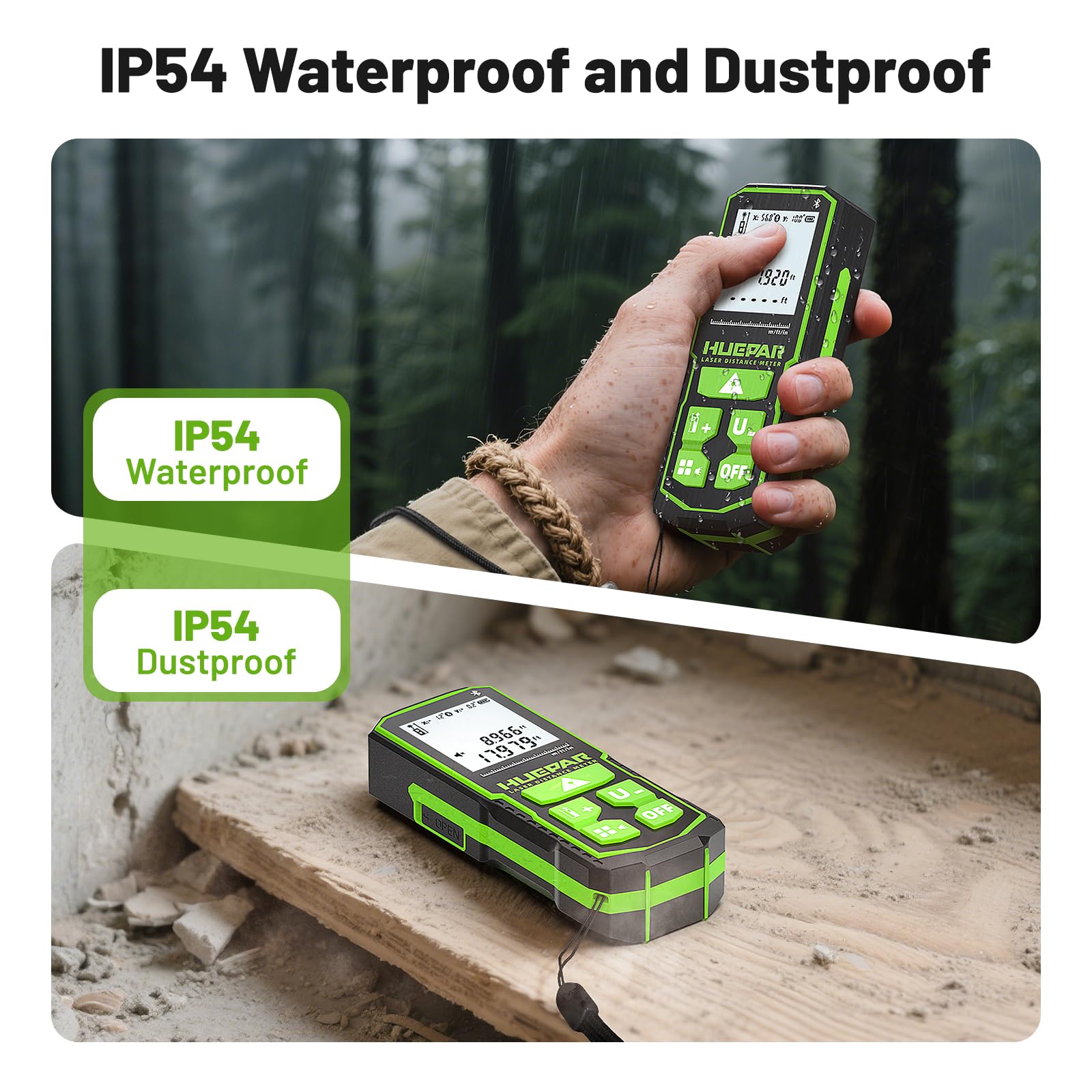 Huepar angle sensor real-time readout provides layout accuracy