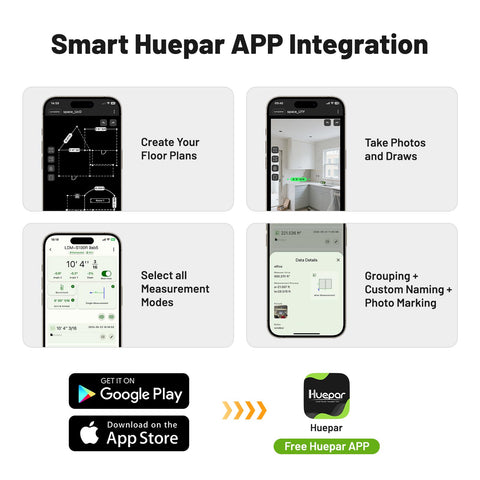Huepar Bluetooth app connection saves data and simplifies planning