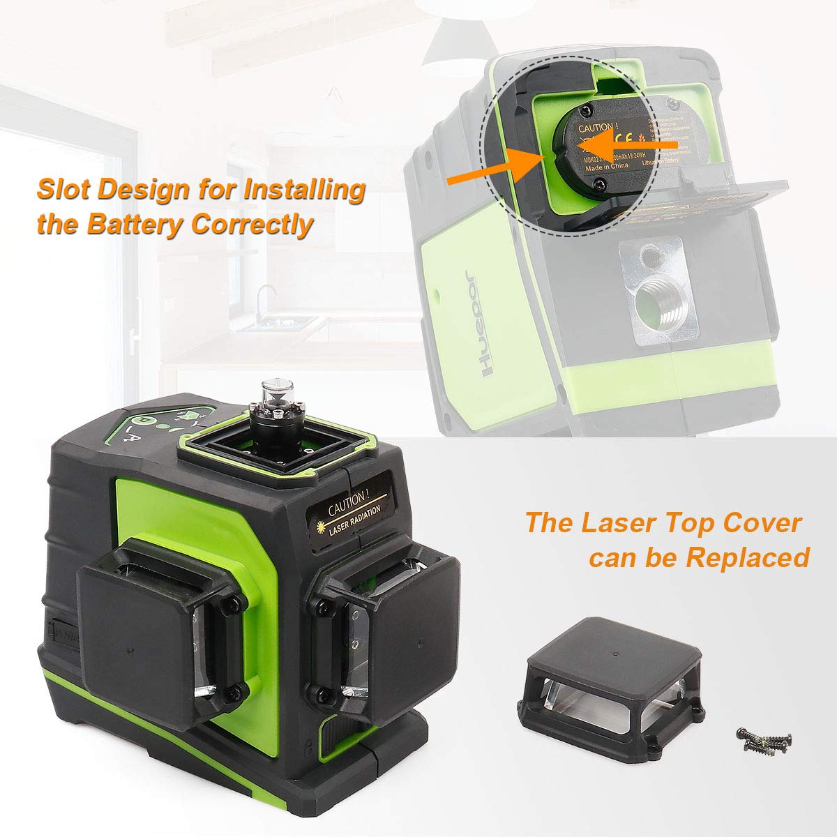 Huepar GF360G included accessories organized for setup