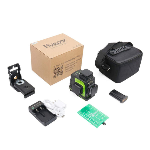 Huepar GF360G outdoor pulse mode displaying extended range