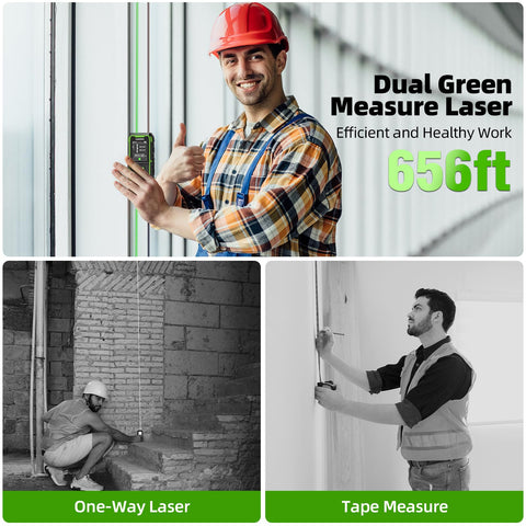 Huepar green-beam display with backlit screen for accurate readings in low light