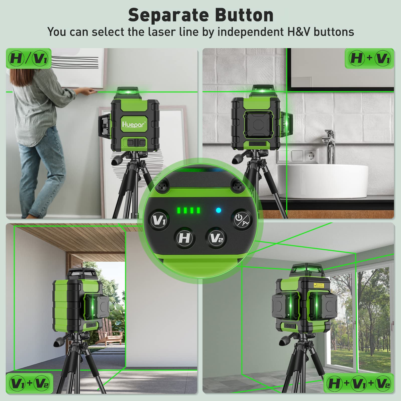 Huepar HM03CG green laser beam with high visibility