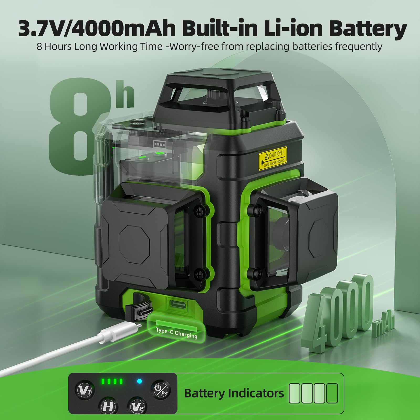 Huepar HM03CG outdoor pulse mode extends laser range