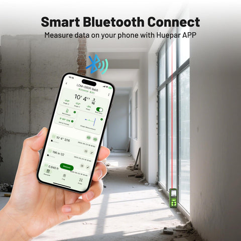 Huepar device angle sensor detail for real-time tilt data