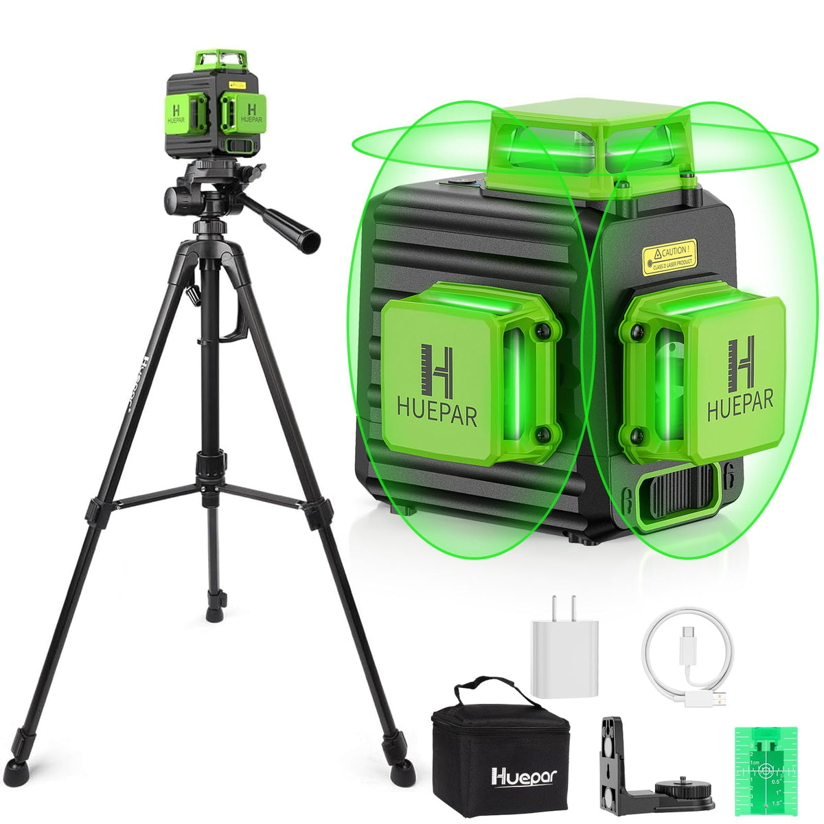 Huepar 360° self-leveling laser level for full-room alignment
