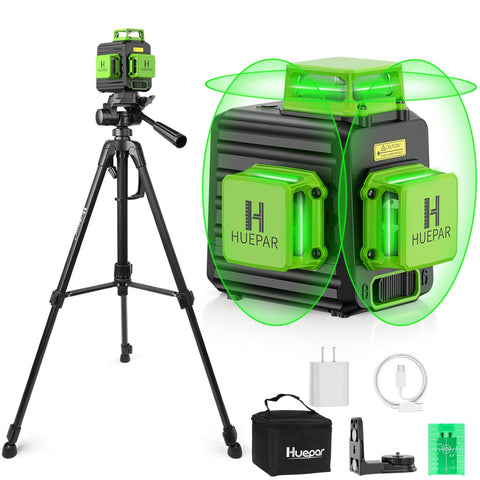 Huepar 360° self-leveling laser level for full-room alignment