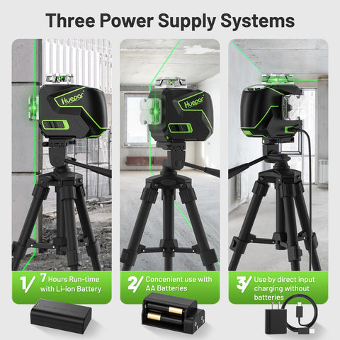 Huepar laser level Bluetooth control enabling remote setup