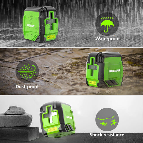 Huepar laser level carrying case keeps tools organized and portable.