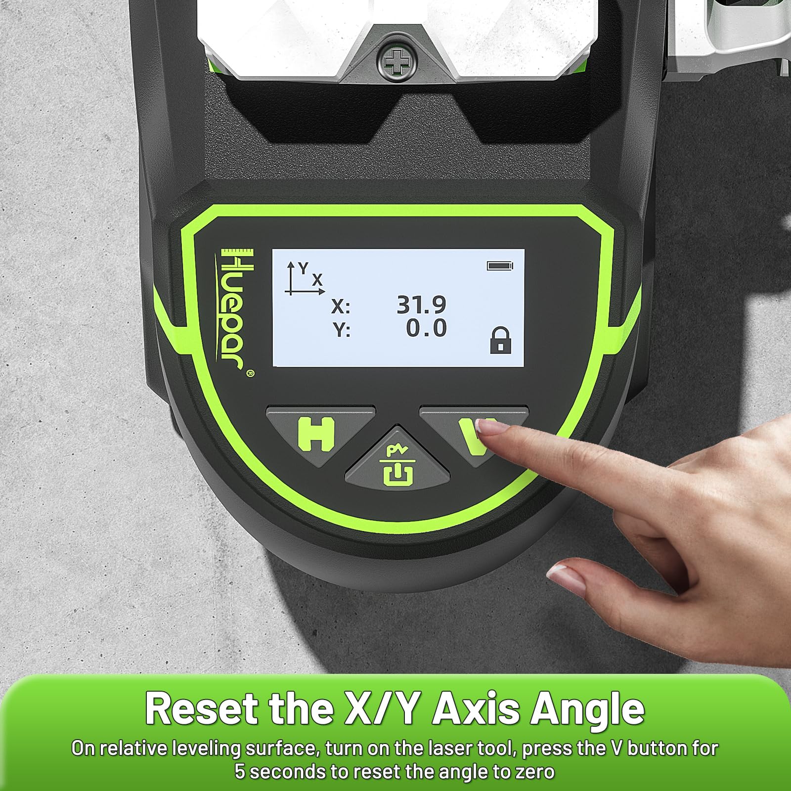 Huepar laser level IP54 durability for dusty or wet sites