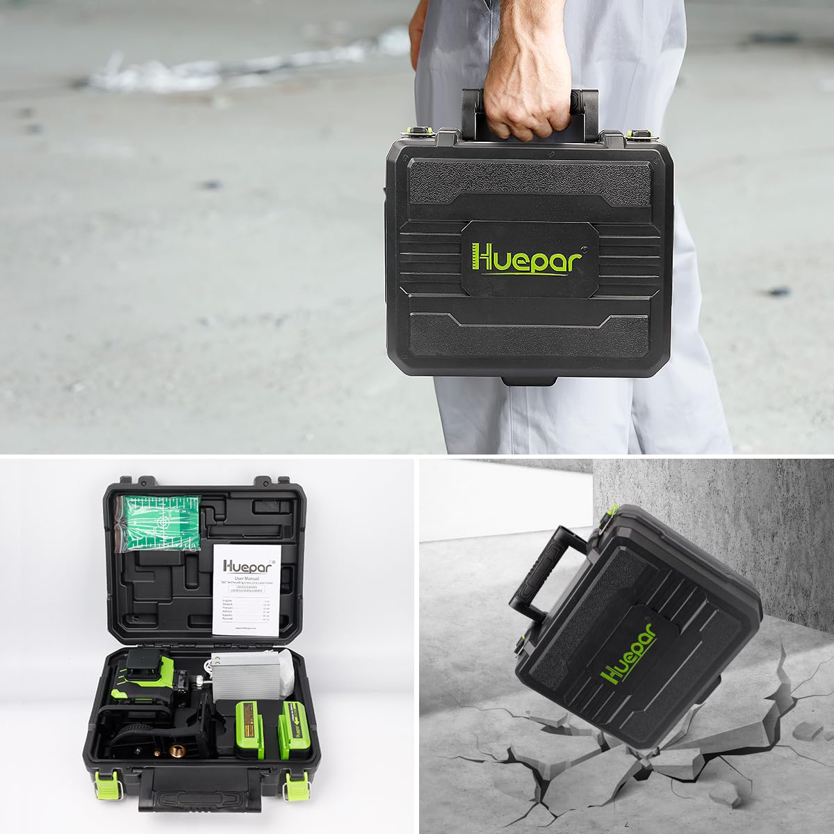 Huepar LS04CG IP54 rugged and dustproof design