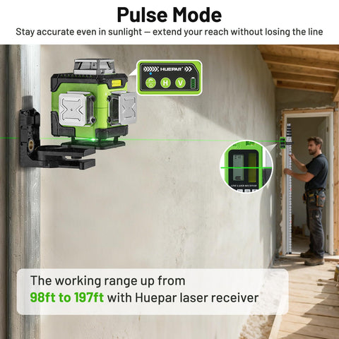 Huepar laser level magnetic bracket aids secure setup