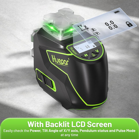Huepar laser level vertical line aiding precise vertical alignment