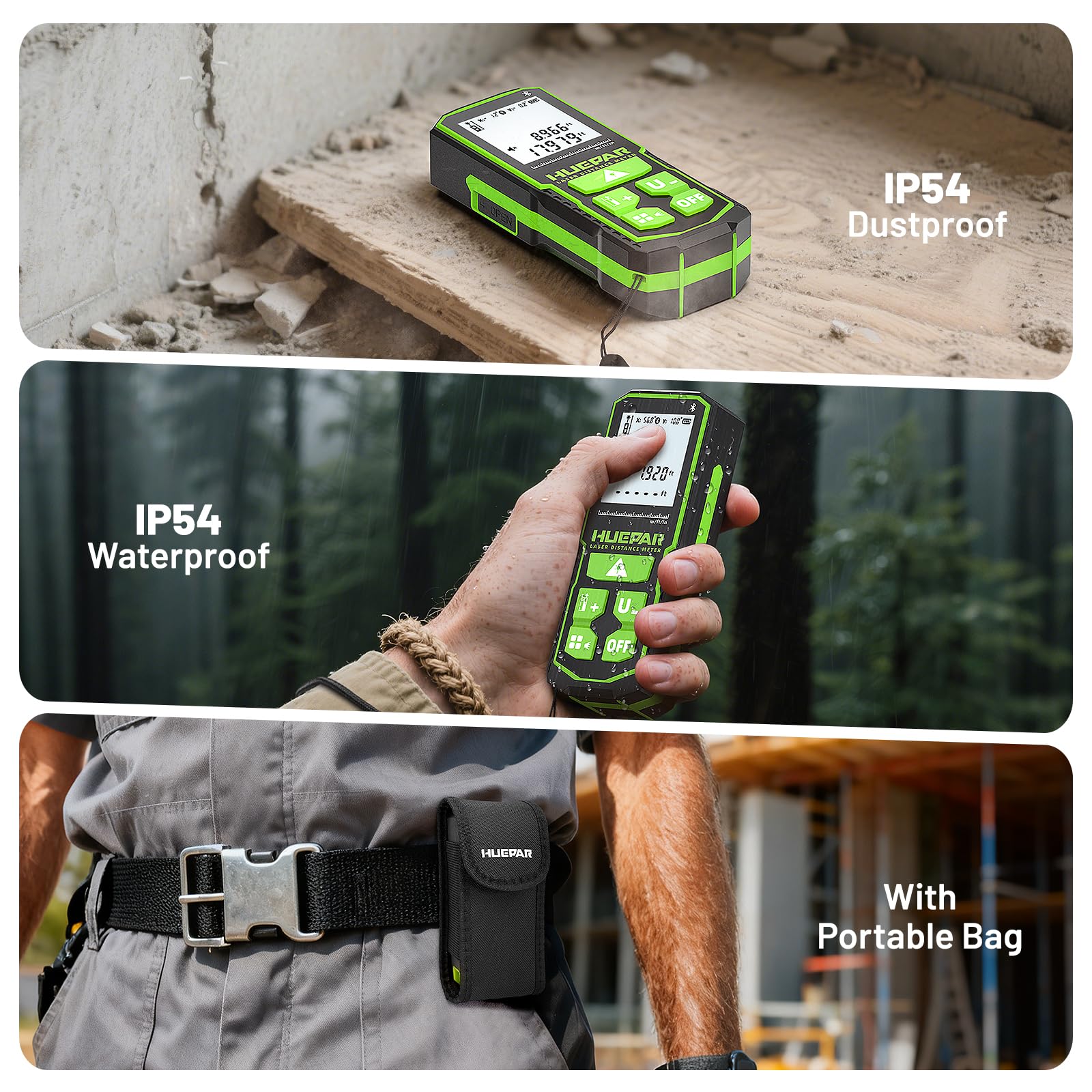 Huepar angle sensor display enhances measurement accuracy