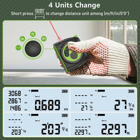 Huepar movable hook improves accuracy for inside and outside measurements