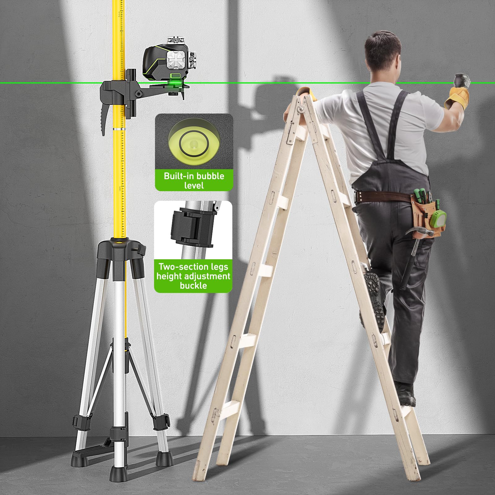 Huepar LP36 fine-tuning bracket with versatile laser compatibility