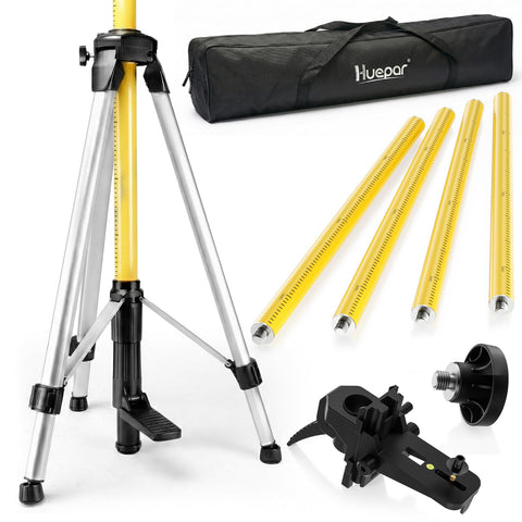 Huepar LP36 telescoping pole assembly for precise laser alignment