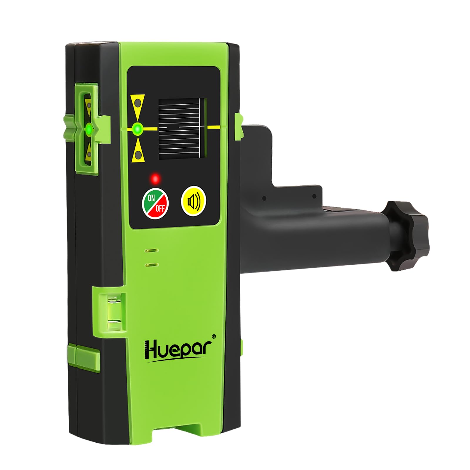 Huepar LR-6RG detector with front display for quick beam readings in bright light