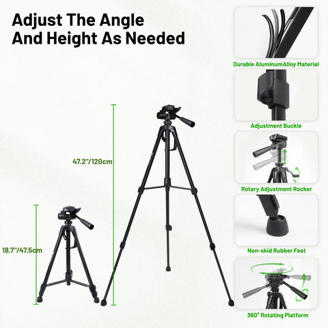 Huepar magnetic pivot base enables quick angle changes
