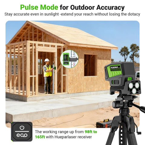 Huepar PL211G self-leveling pendulum speeds setup
