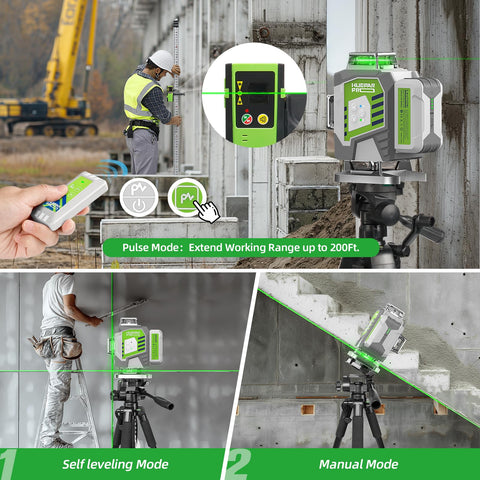 Huepar Pro magnetic bracket attaches to metal surfaces for quick setups.