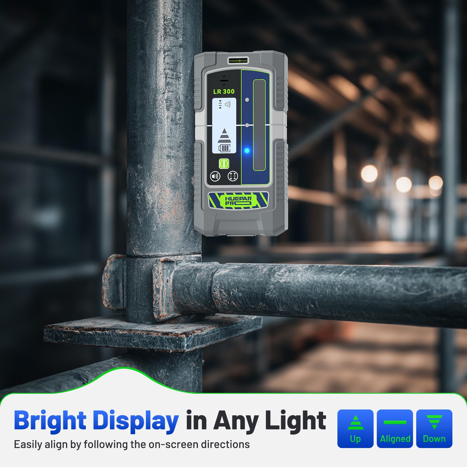 LR300 clamp enables precise rod positioning during setup