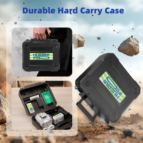 Huepar Pro Type-C port supports fast charging on the job site.