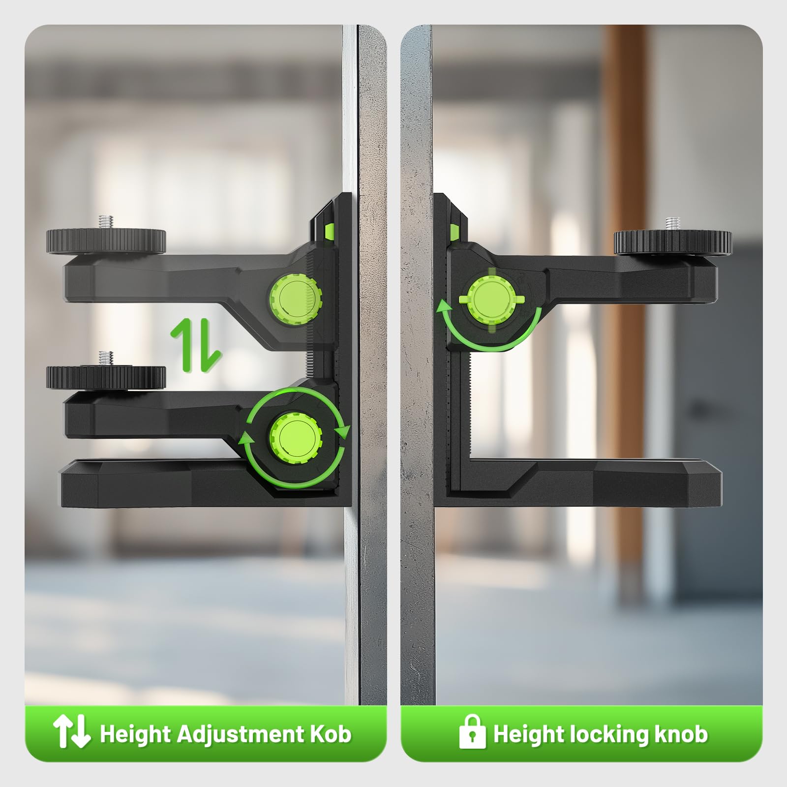 Huepar PV12 strong magnets provide fast positioning during setup.