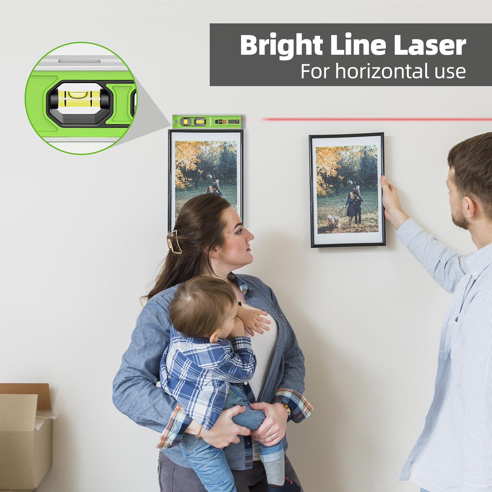 Huepar VJ10 magnetic torpedo level for secure mounting
