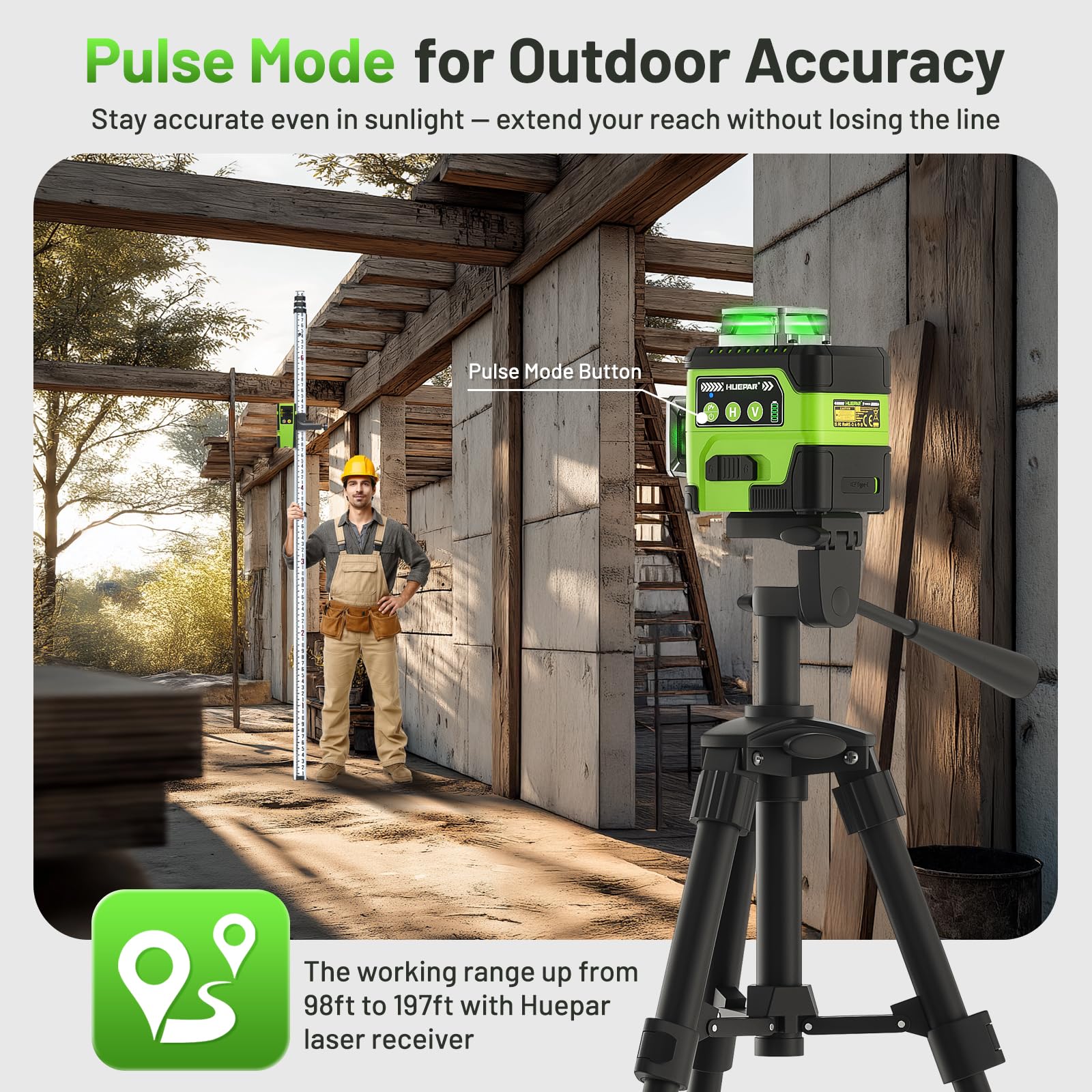 Huepar Y03CG hard carry case keeps tools protected during transport